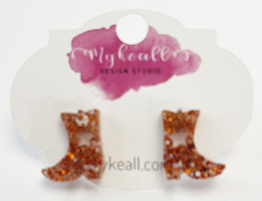 Burnt Orange Earrings - 18