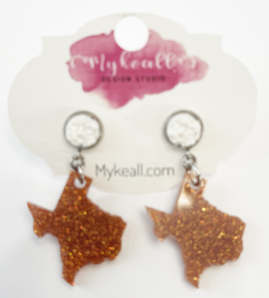 Burnt Orange Earrings - 13