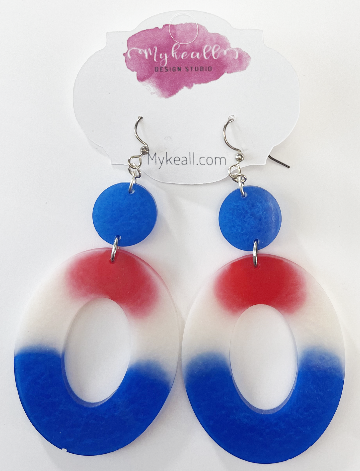 Red White Blue Earrings - 17