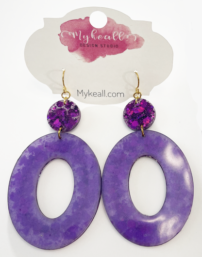 Purple Earrings - 7