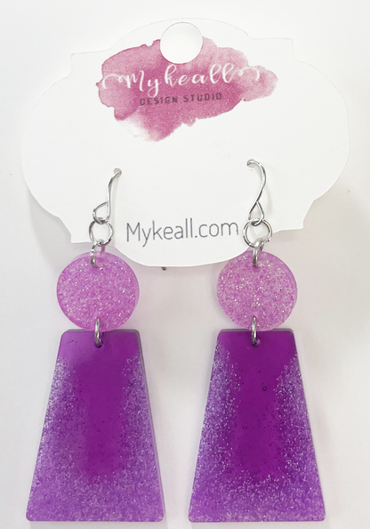 Purple Earrings - 16