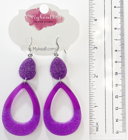 Purple Earrings - 18