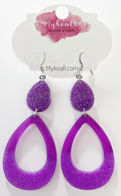 Purple Earrings - 18