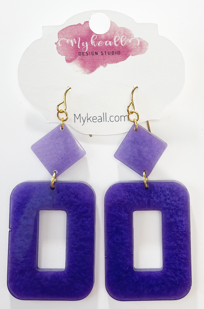 Purple Earrings - 21