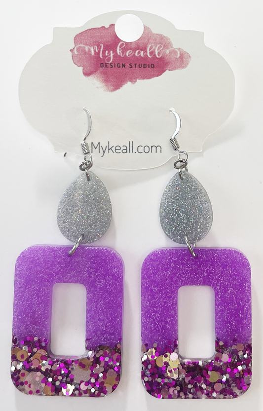 Purple Earrings - 23