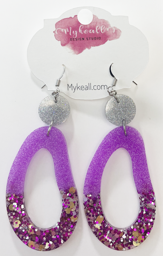 Purple Earrings - 24