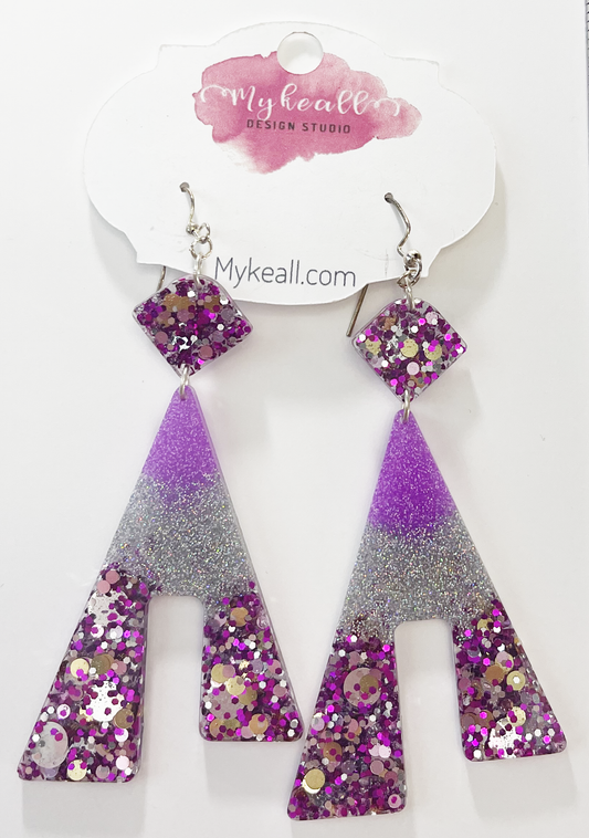 Purple Earrings - 25