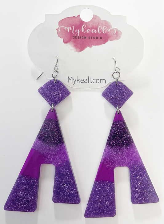 Purple Earrings - 26