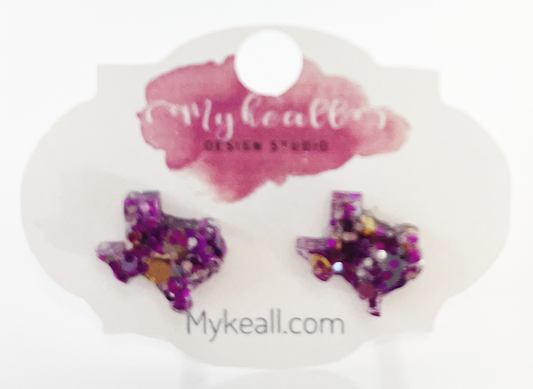 Purple Earrings - 30