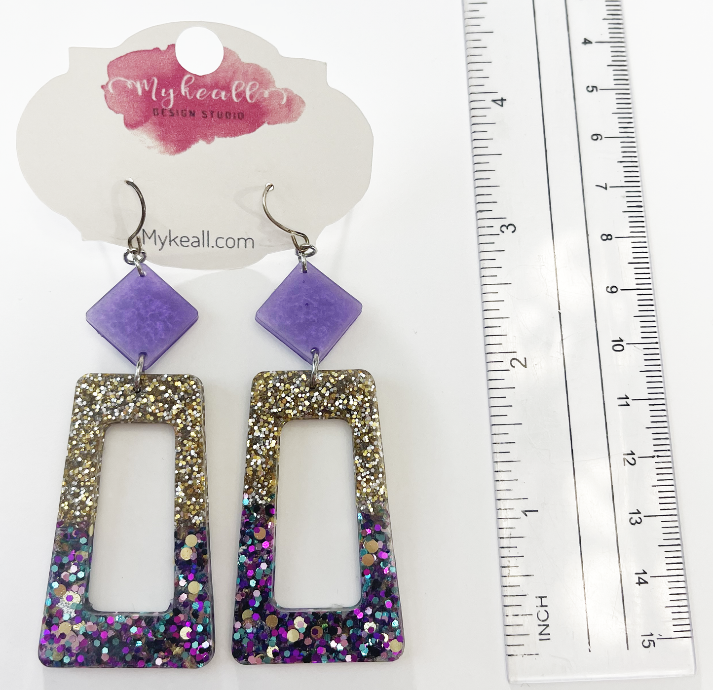 Purple/Mix Earrings - 1