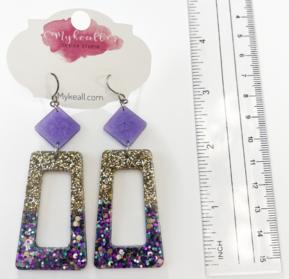 Purple/Mix Earrings - 1