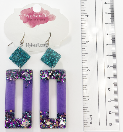 Purple/Mix Earrings - 2